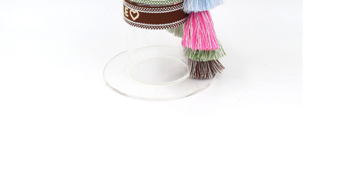 Fashion Mama-5 Polyester Web Woven Letter Tassel Bracelet,Fashion Bracelets