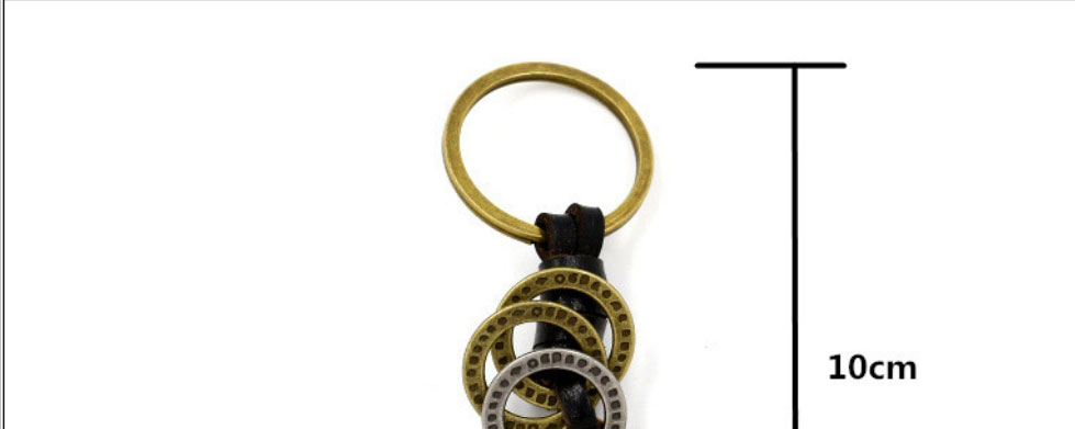 Fashion Black Skin As Pictured Alloy Peace Key Ring,Household goods