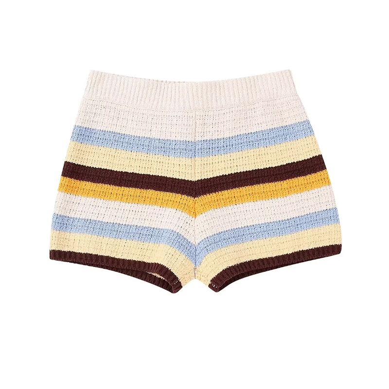 Fashion Stripe Polyester Striped Shorts,Shorts