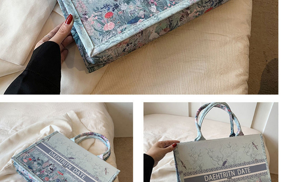 Fashion Pattern Four Canvas Print Tote Bag,Handbags
