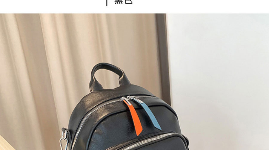 Fashion Blue Pu Large Capacity Backpack,Backpack