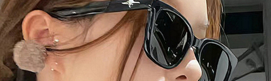 Fashion Black Frame Black Gray Film Pc Square Large Frame Sunglasses,Women Sunglasses