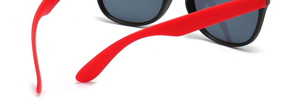 Fashion Black Frame Red Legs Pc Square Large Frame Sunglasses,Women Sunglasses