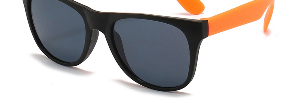 Fashion Black Frame Orange Legs Pc Square Large Frame Sunglasses,Women Sunglasses