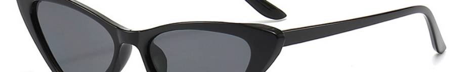 Fashion Black Frame Black Gray Film Irregular Cat Eye Triangle Sunglasses,Women Sunglasses