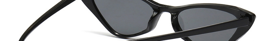 Fashion Black Frame Black Gray Film Irregular Cat Eye Triangle Sunglasses,Women Sunglasses