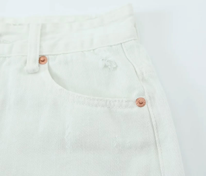 Fashion Apricot Polyester Single Button Frayed Denim Shorts,Shorts
