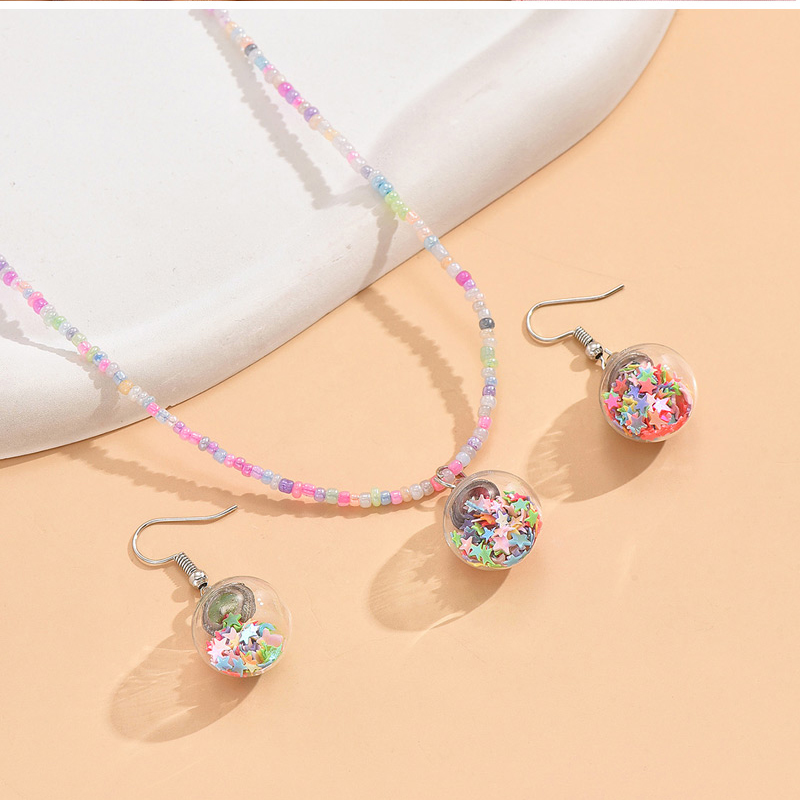 Fashion Earrings Geometric Colorful Pentagram Ball Earrings,Drop Earrings