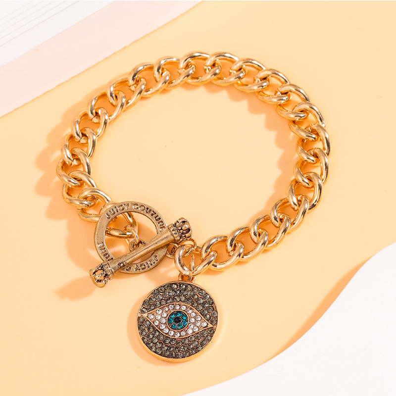Fashion Gold Alloy Diamond Eye Chain Bracelet,Fashion Bracelets