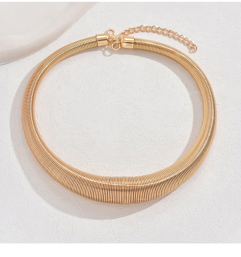 Fashion Gold Alloy Spring Collar,Chokers
