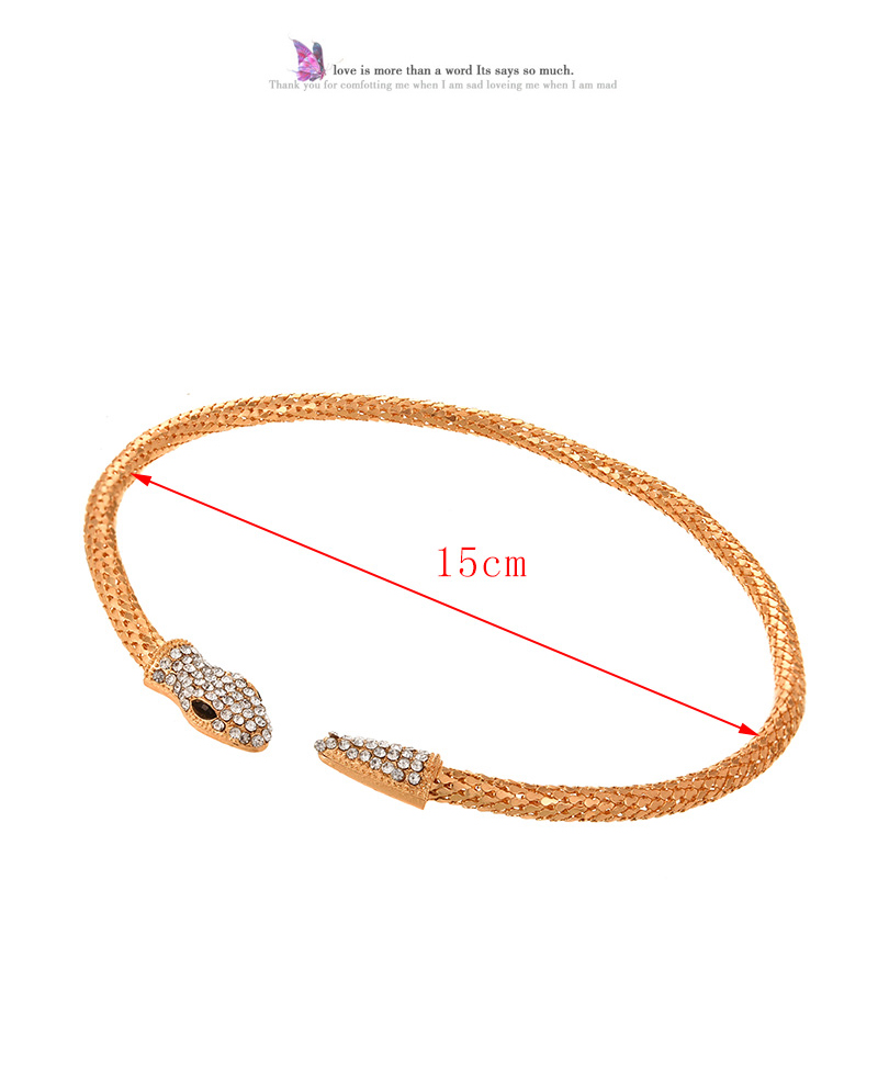Fashion Silver Alloy Diamond Snake Chain Necklace,Chokers