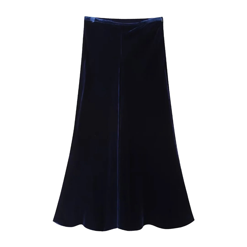 Fashion Black Velvet Lace Skirt,Skirts