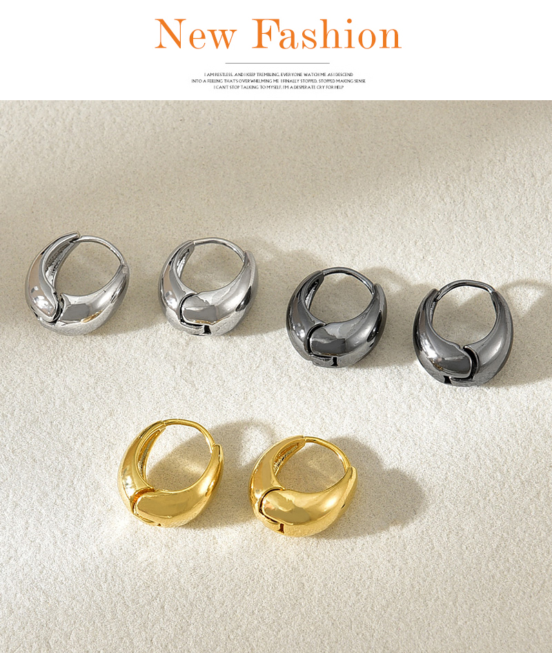 Fashion Color Copper Geometric Earring 6-piece Set,Earring Set