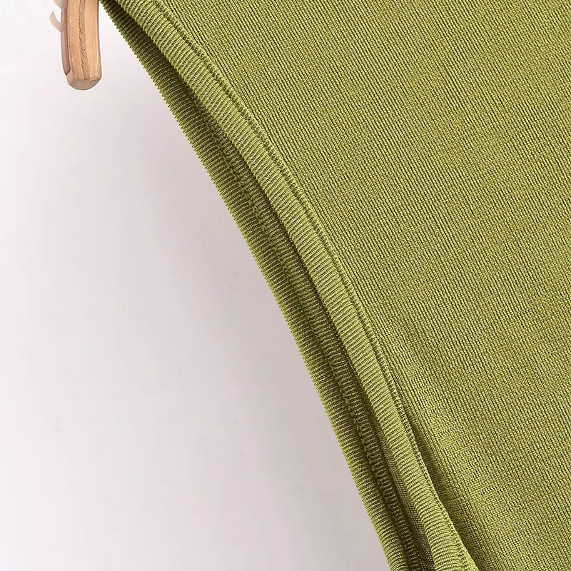 Fashion Green Sleeveless Knitted Round Neck Long Skirt,Long Dress