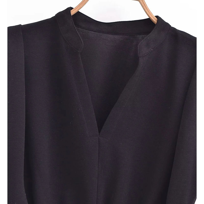 Fashion Black Cotton V-neck Sleeveless Top,Tank Tops & Camis