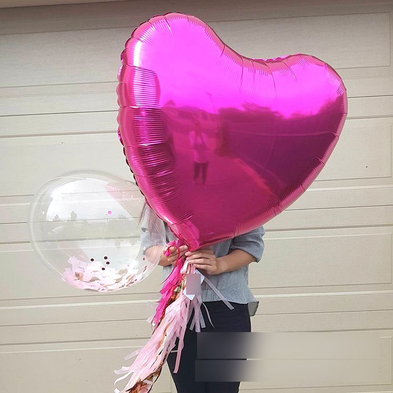 Fashion 32-inch Love Balloon:gold 18-inch Heart-shaped Aluminum Film Balloon,Festival & Party Supplies