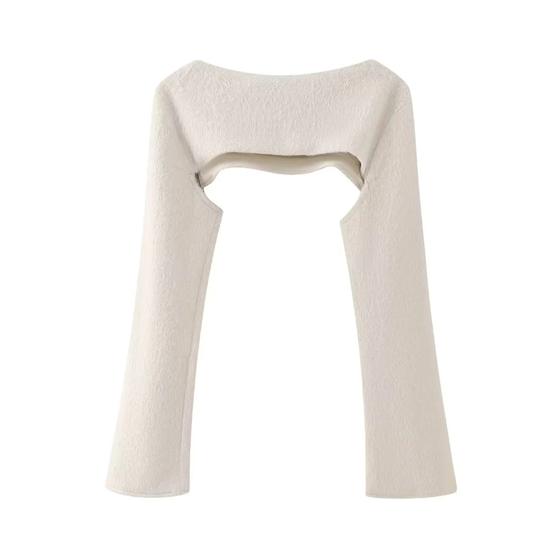 Fashion White Sleeve Style Sweater,Sweater