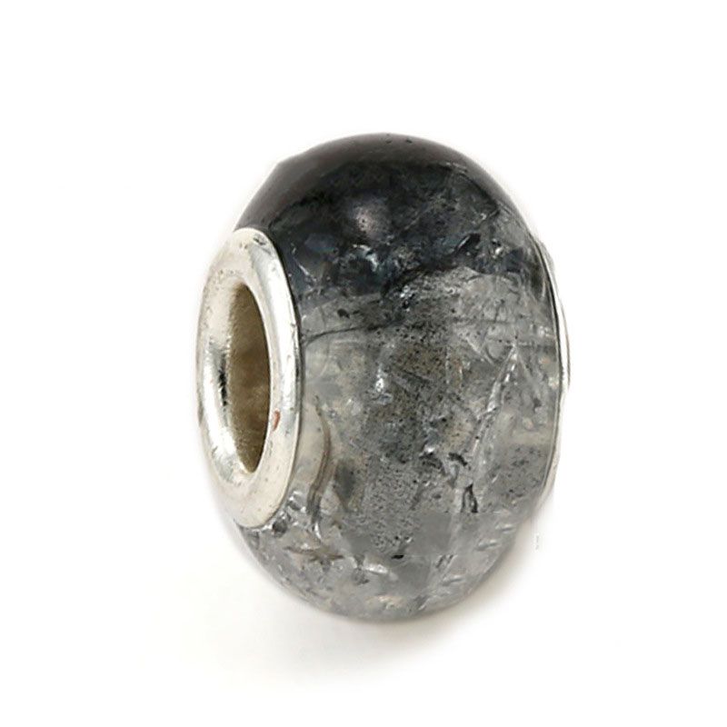 Fashion 13# Alloy Geometric Large Hole Bead Accessories,Jewelry Findings & Components