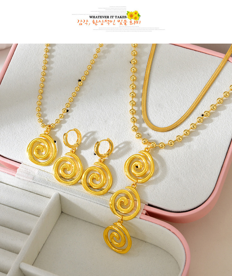 Fashion Golden 4 Titanium Steel Snake Bone Chain Necklace,Necklaces