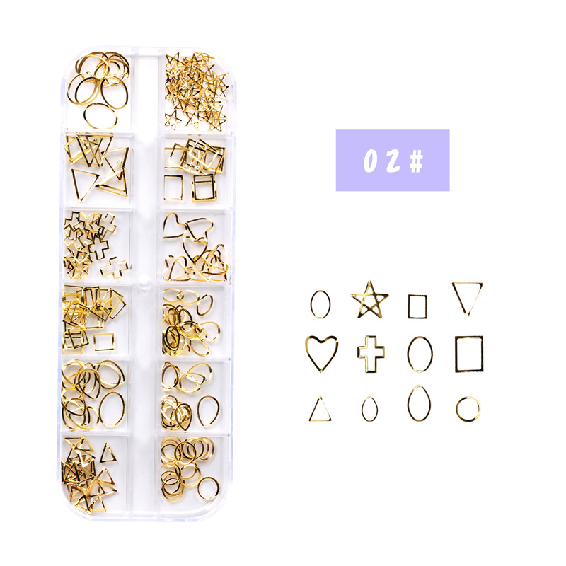 Fashion 13 Star And Moon Legend Series Geometric Nail Art Accessories,Nails