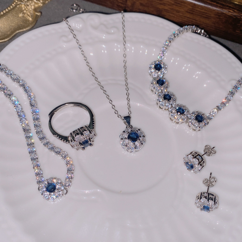Fashion Pendant Morganite Without Chain Copper Diamond Daisy Pendant,Jewelry Findings & Components