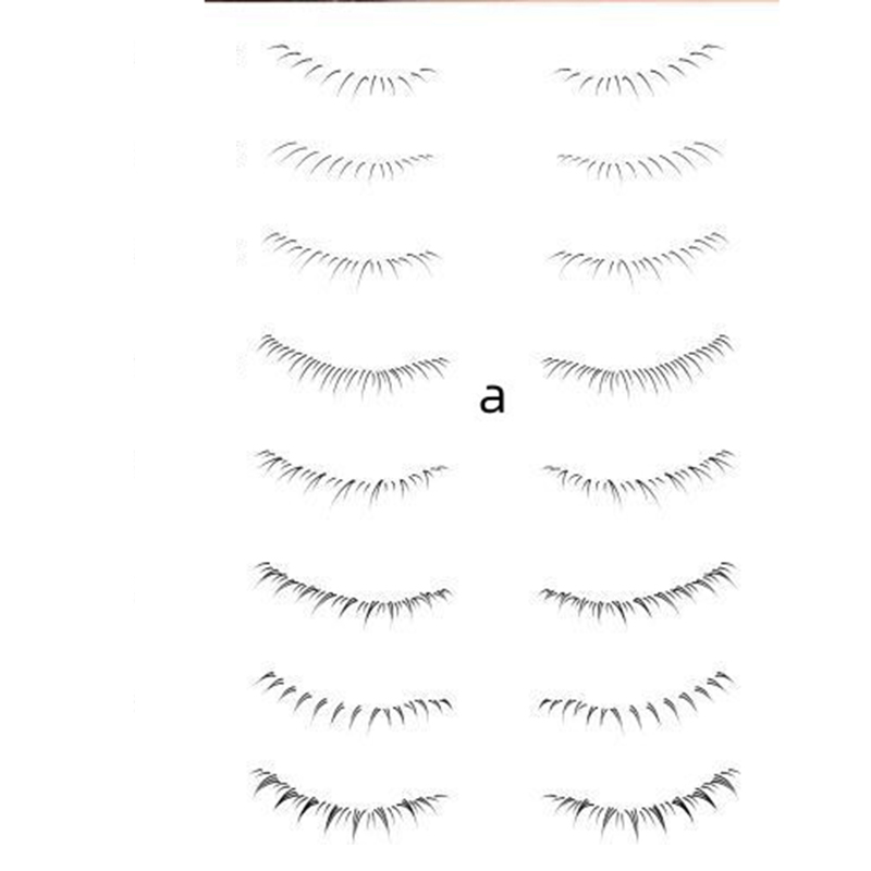 Fashion 2 Pictures Of Lower Eyelashes Type B (8 Pairs Per Picture) False Eyelashes Disposable Tattoo Stickers,Tattoos&body Art