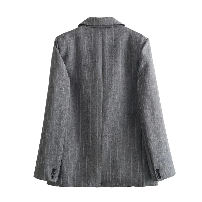 Fashion Grey Polyester Lapel Blazer,Suits