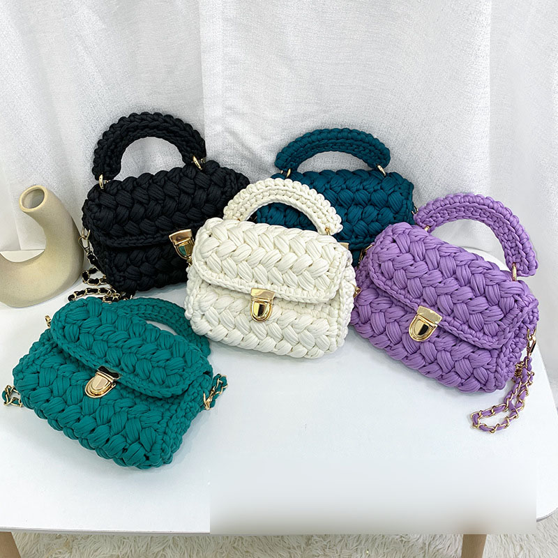 Fashion mint color woolen woven flap crossbody bag,Shoulder bags