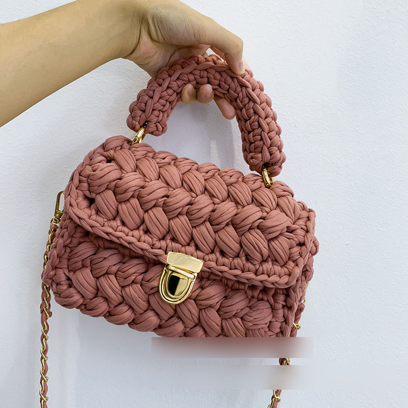 Fashion Take A Photo Of The Solid Color Finished Product And Remark The Color. Woolen Woven Flap Crossbody Bag,Shoulder bags
