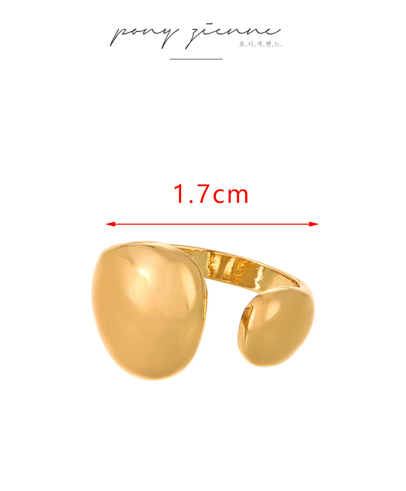 Fashion Gold Copper Geometric Adjustable Ring,Rings