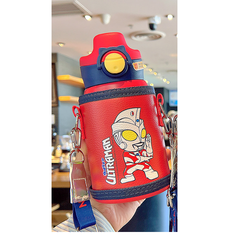 Fashion Red Stainless Steel Cartoon Large Capacity Thermos Cup,Household goods
