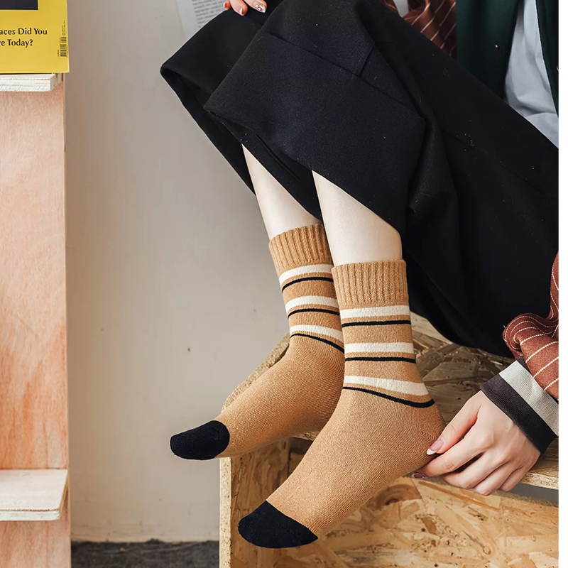 Fashion Color Cotton Printed Mid-calf Socks Set,Fashion Socks