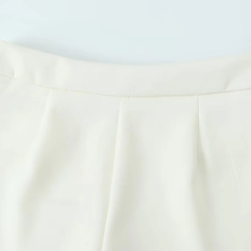 Fashion Black Polyester Asymmetrical Culottes,Shorts