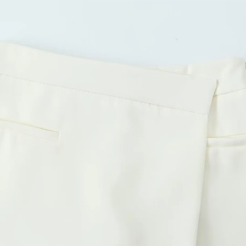 Fashion Black Polyester Asymmetrical Culottes,Shorts