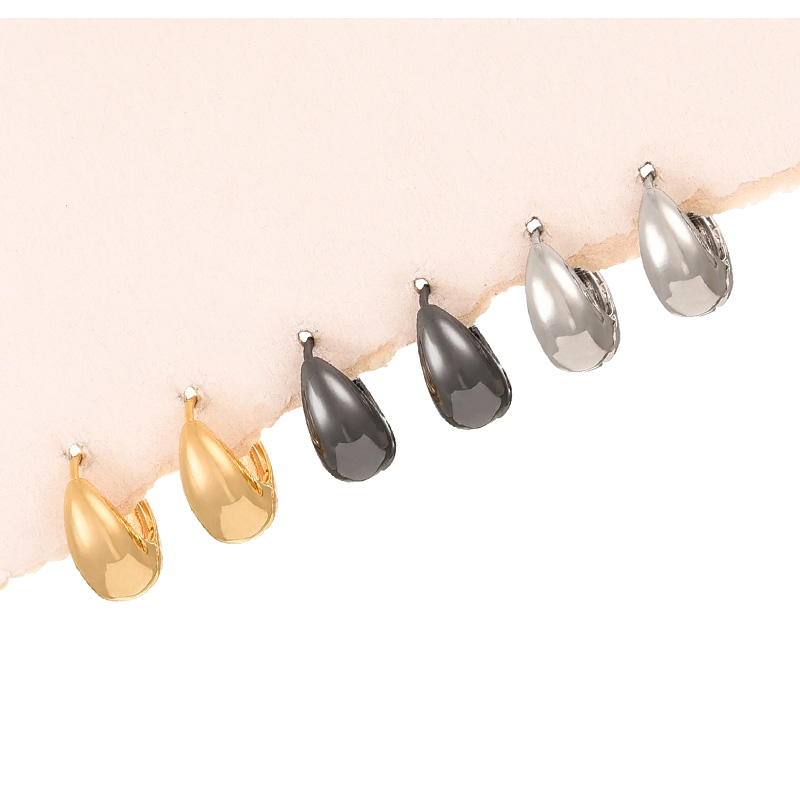 Fashion Color Copper Water Drop Earrings 6-piece Set,Earring Set
