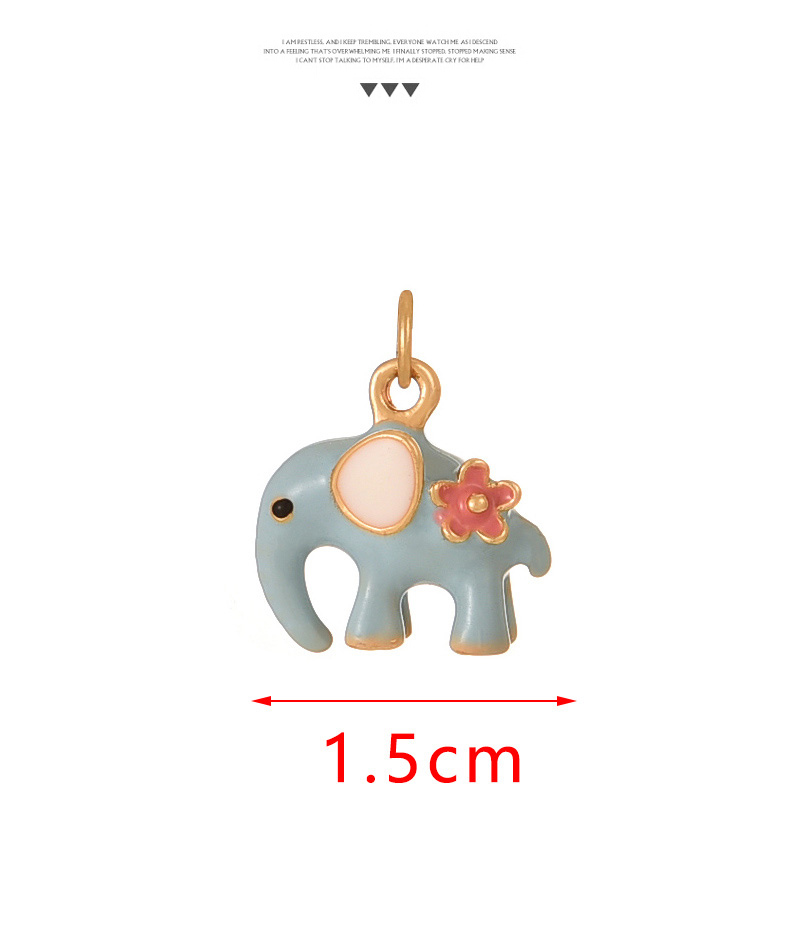 Fashion Color 5 Copper Dripping Oil Cartoon Animal Pendant Accessories,Jewelry Findings & Components
