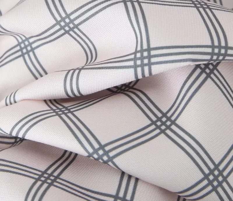 Fashion White Grid Polyester Plaid Lapel Waist Skirt,Mini & Short Dresses