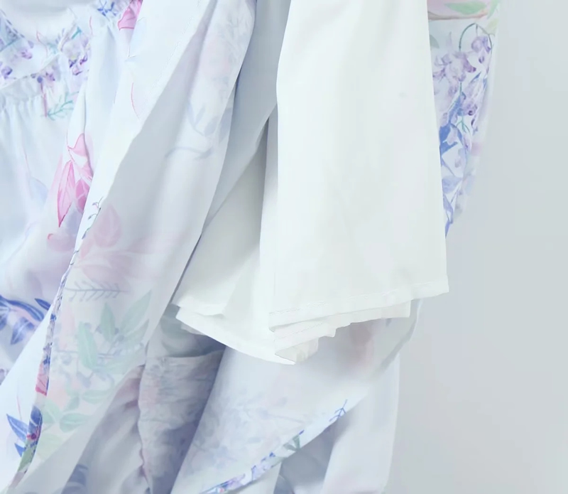 Fashion White Background Printing Polyester Printed One Shoulder Long Skirt,Long Dress