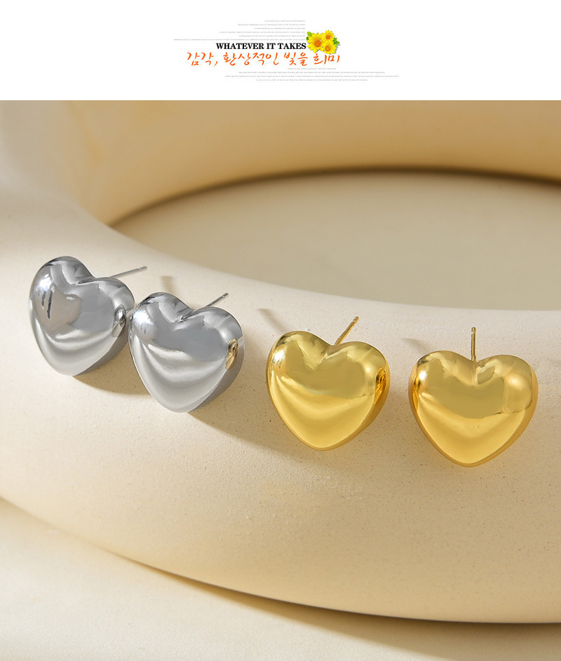 Fashion Gold Copper Love Earrings,Earrings