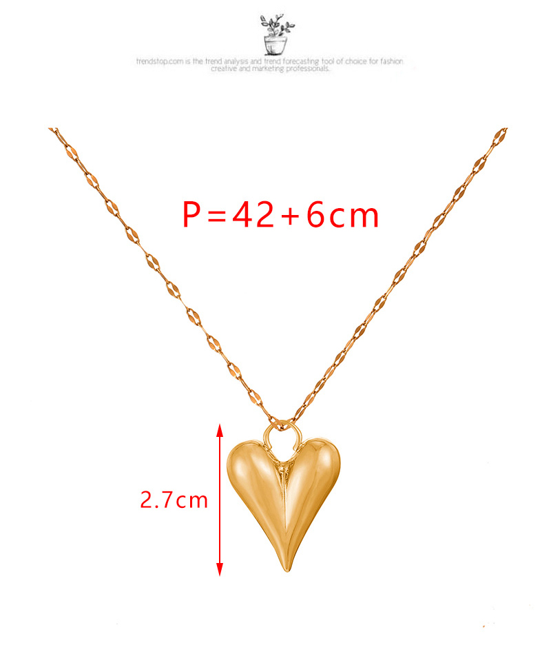 Fashion Silver Titanium Steel Love Necklace (small),Necklaces