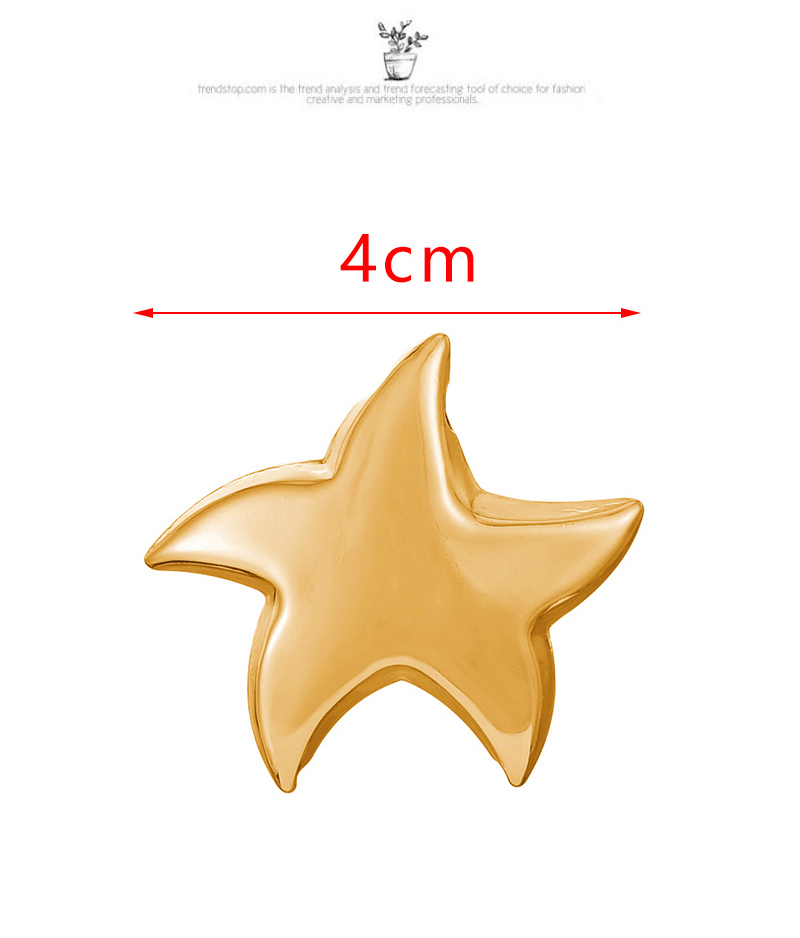 Fashion Gold Copper Five-pointed Star Accessories,Jewelry Findings & Components