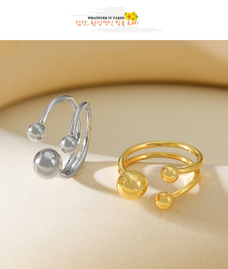 Fashion Silver Copper Ball Ring,Rings