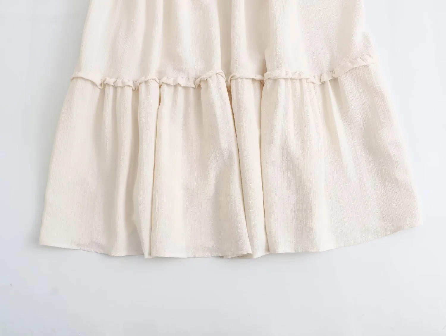 Fashion White Polyester Layered Sleeveless Long Skirt,Long Dress