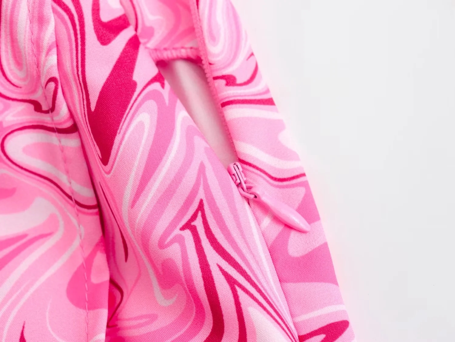 Fashion Pink Polyester Tie-dye Wrap Shorts,Shorts