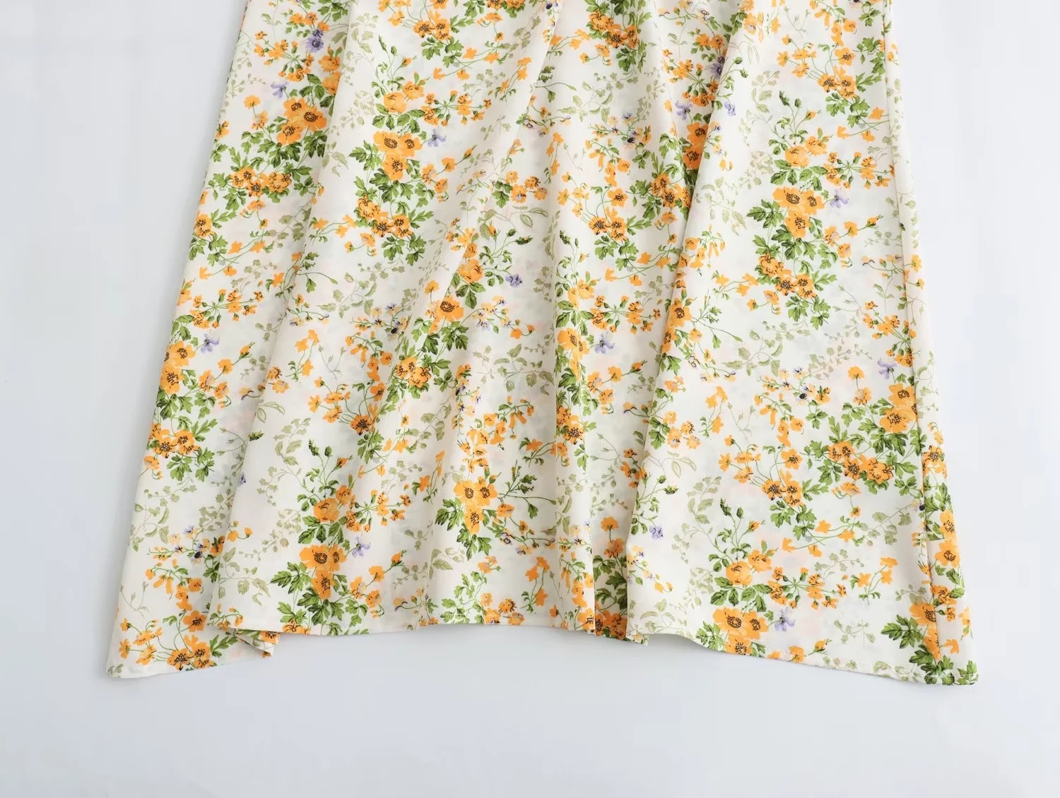 Fashion Color Matching Polyester Floral One-shoulder Long Skirt,Long Dress