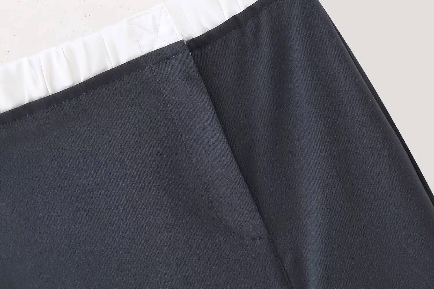 Fashion Grey Polyester Colorblock Boxer Skirt,Skirts