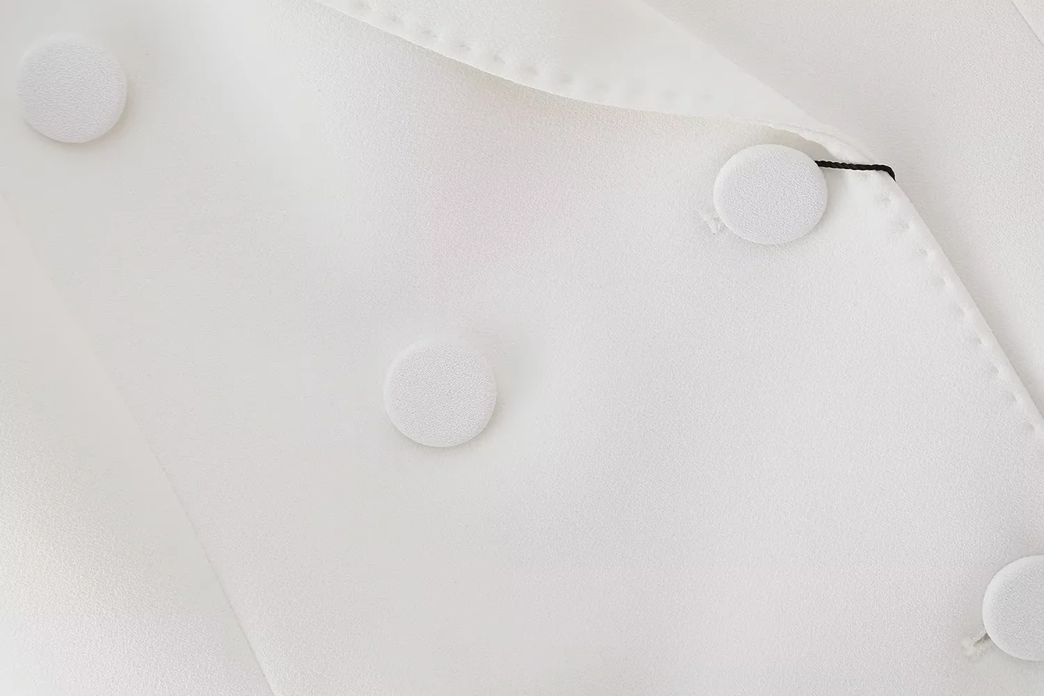 Fashion White Polyester Double Lapel Blazer,Suits