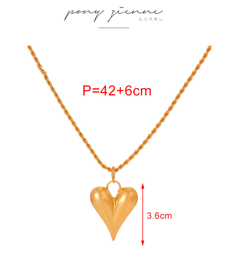 Fashion Silver Copper Inlaid Zircon Love Pendant Twist Necklace,Necklaces