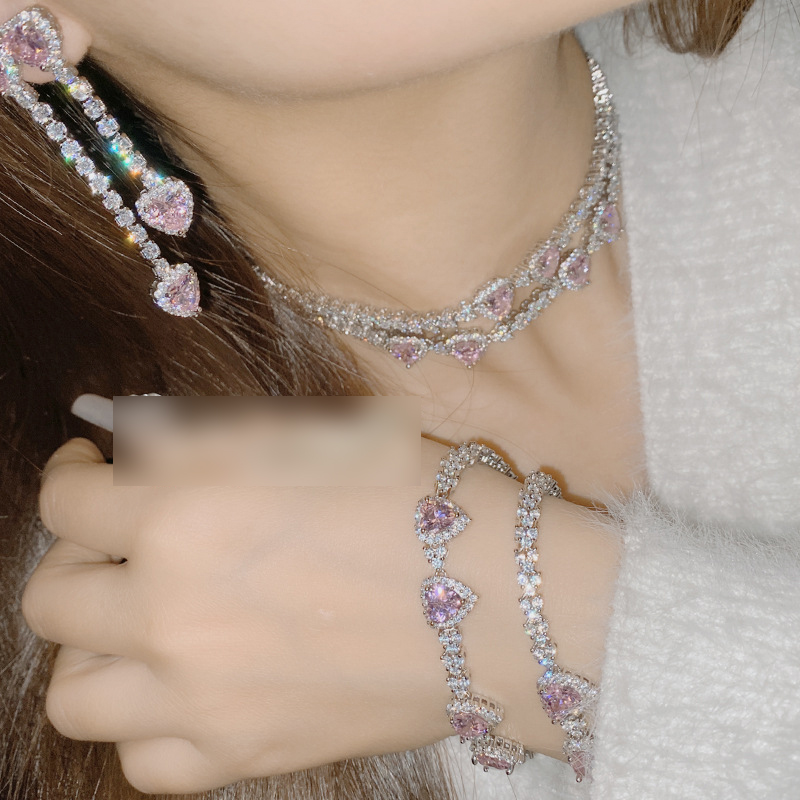 Fashion Necklace Copper Diamond Love Necklace,Necklaces