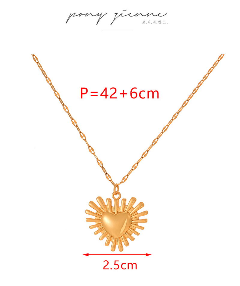 Fashion Golden 2 Titanium Steel Letter Irregular Square Plate Pendant Necklace,Necklaces